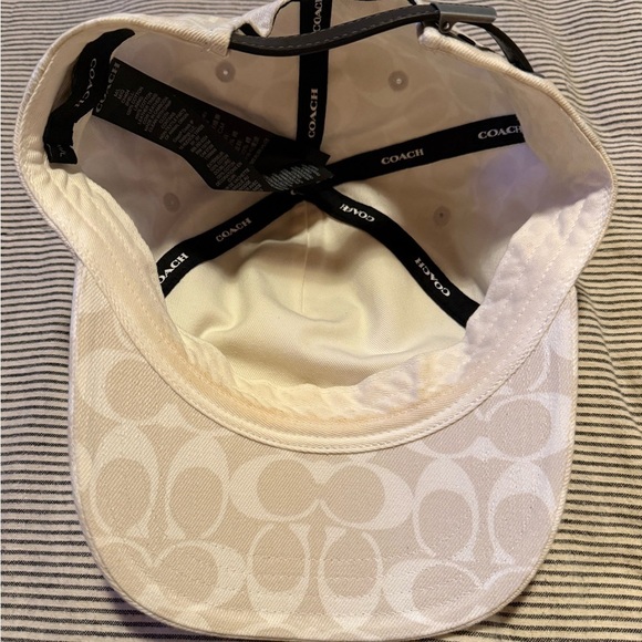 Coach Cream Signature Cap main image 5